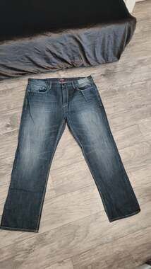 Sean John Relaxed Hamilton Jeans Mens 42x34 Blue Wash Denim Hip Hop Y2K
